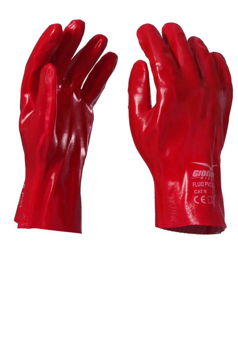 PAYPER | rukavice FLUID PVC 27 - červená, 10
