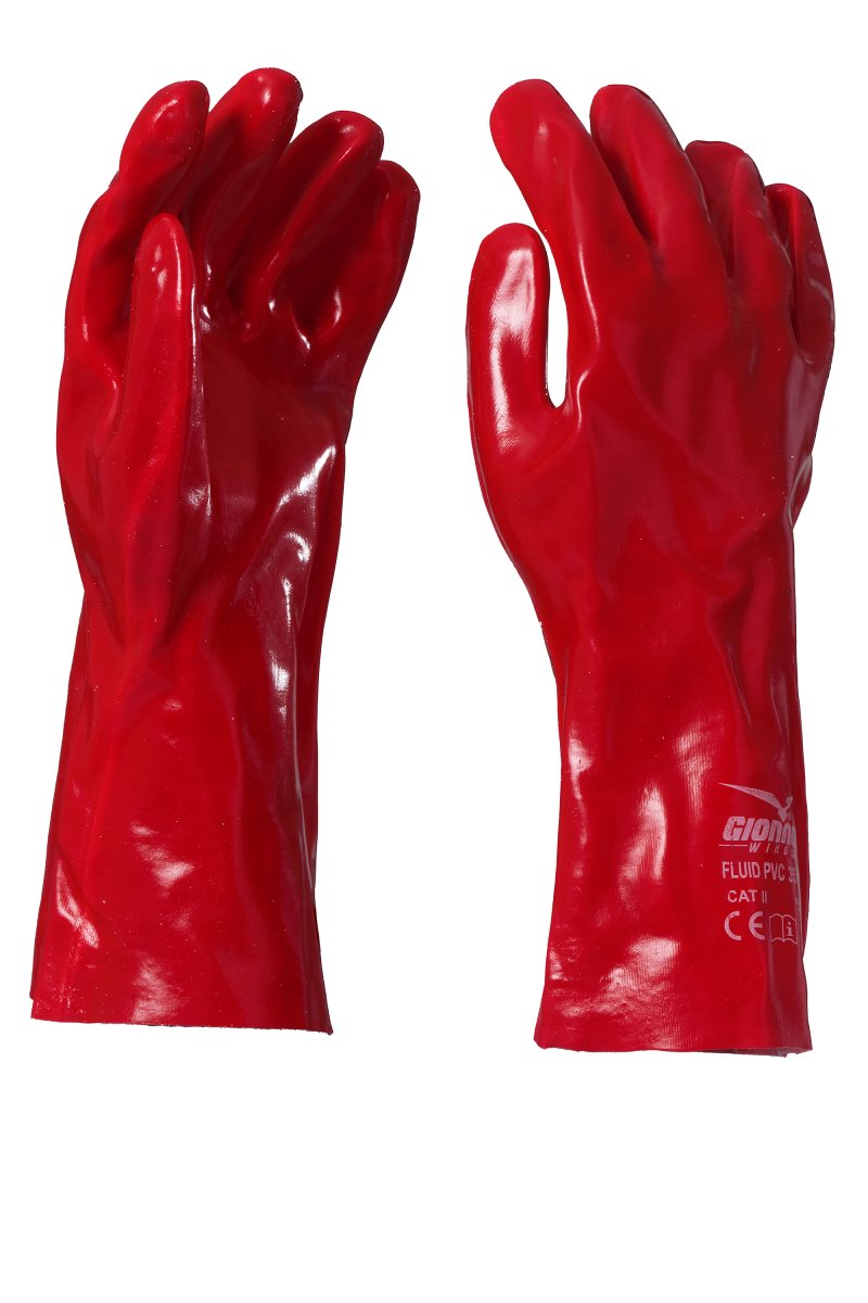 PAYPER | rukavice FLUID PVC 35 - červená, 10