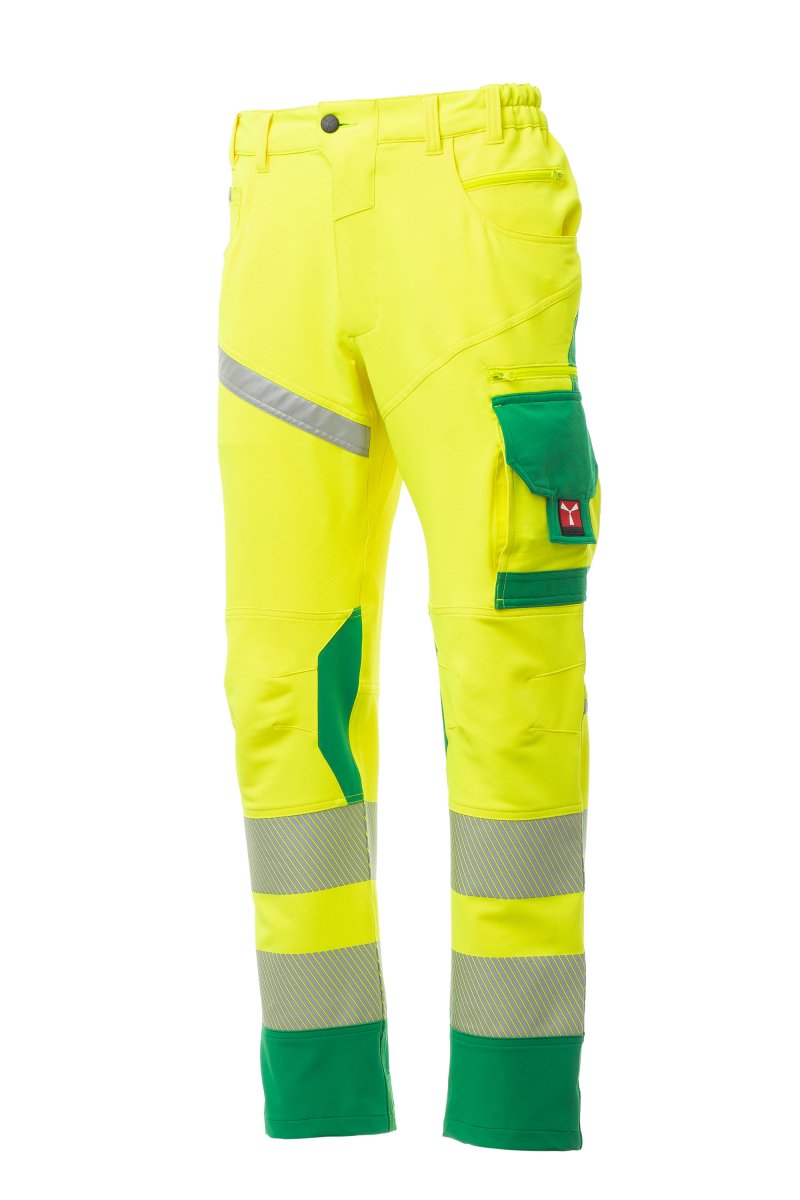 PAYPER | Kalhoty NEXT 4W HI-VI - žlutá fluo / gelová zelená,
