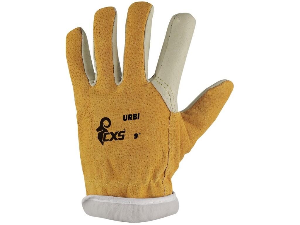 Pracovní kožené rukavice CXS URBI WINTER 