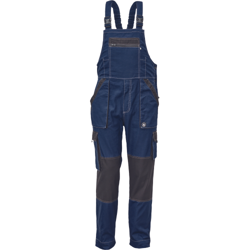 Pracovní kalhoty s laclem MAX SUMMER - navy / antracit,