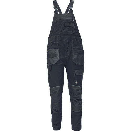 Pracovní kalhoty s laclem DAYBORO - černá,