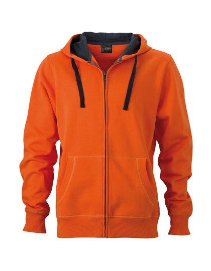 Klasická pánská mikina James&Nicholson Men´s Hooded Jacket