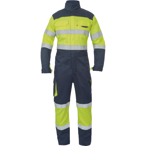 Montérková kombinéza MULTINORM STROKE FR HV - žlutá / navy,