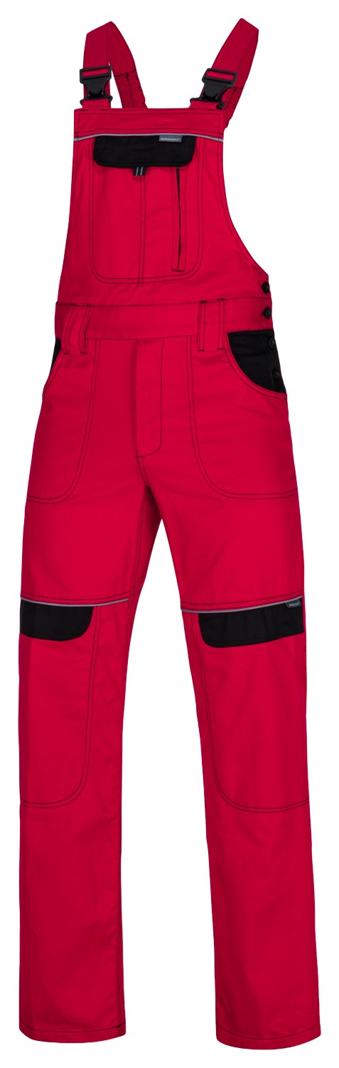 Pánské pracovní kalhoty s laclem ARDON® COOL TREND - červená,