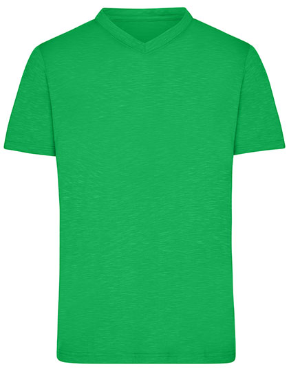 Men's Short Sleeve T-Shirt James&Nicholson Men´s Slub T-Shirt Fern Green