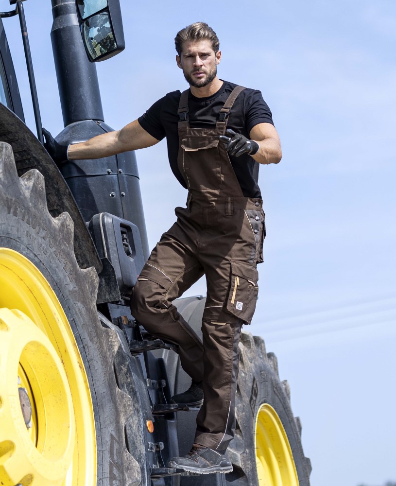 Pánské pracovní kalhoty s laclem ARDON® URBAN+ - hnědá,