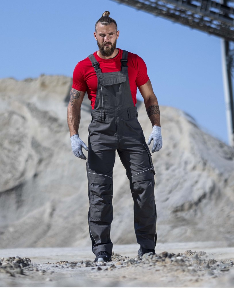 Pánské pracovní kalhoty s laclem ARDON® URBAN+ - tmavě šedá,