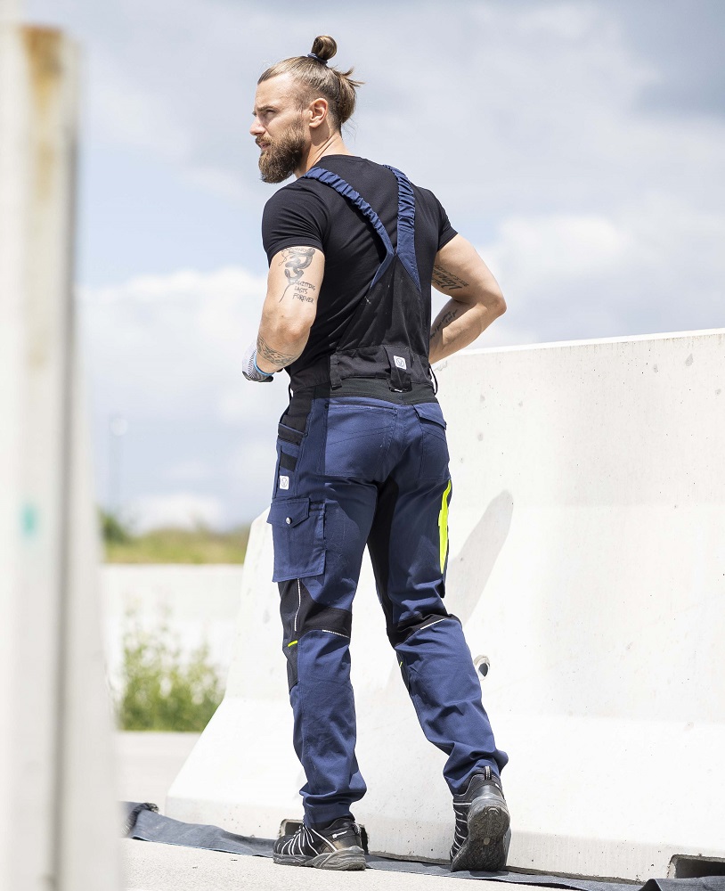 Pánské pracovní kalhoty s laclem ARDON® 4Xstretch® - tmavě modrá,