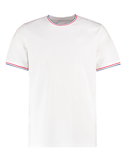 Short sleeve T-Shirt Kustom Kit Fashion Fit Tipped Tee