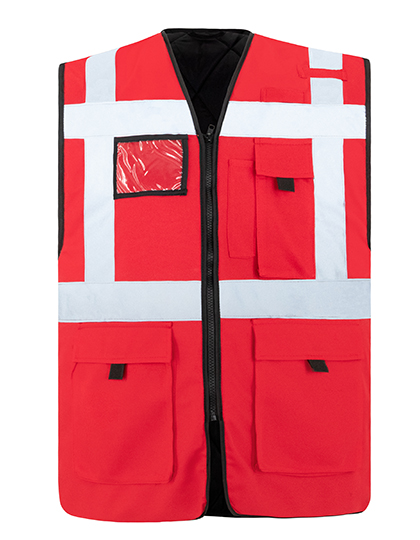 Vest Korntex Padded Comfort Executive Safety Vest Wismar CO² Neutral Red