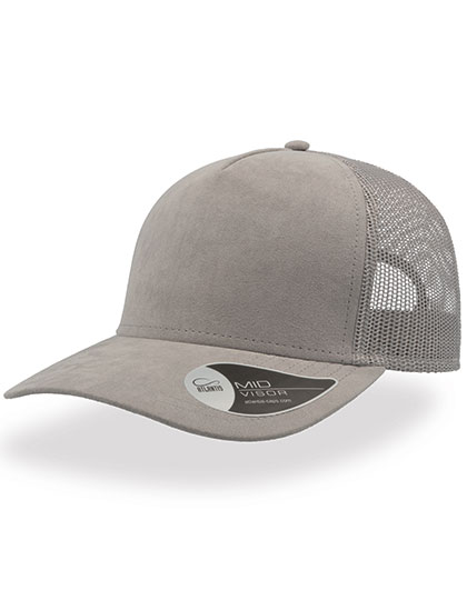 Cap Atlantis Headwear Rapper Suede Cap Grey One Size