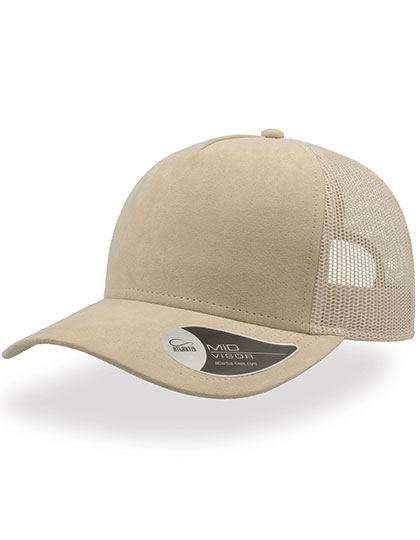 Cap Atlantis Headwear Rapper Suede Cap Beige One Size