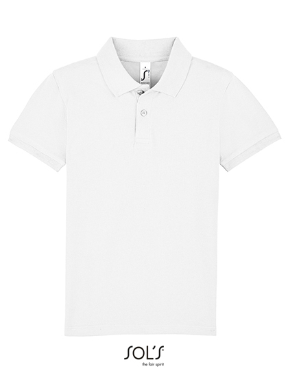 Dětská polokošile s krátkým rukávem SOL´S Kids´ Perfect Polo White