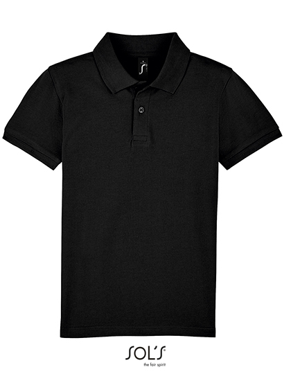 Dětská polokošile s krátkým rukávem SOL´S Kids´ Perfect Polo Black