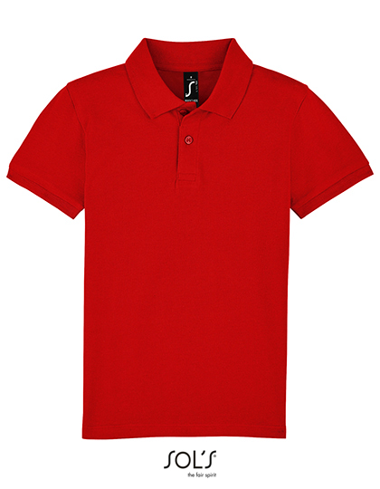 Dětská polokošile s krátkým rukávem SOL´S Kids´ Perfect Polo Red