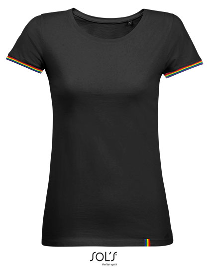 Women's Short Sleeve T-Shirt SOL´S Women´s Short Sleeve T-Shirt Rainbow