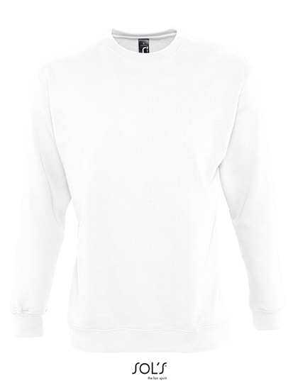 Classic Men's Sweatshirt SOL´S Unisex Sweatshirt Supreme White