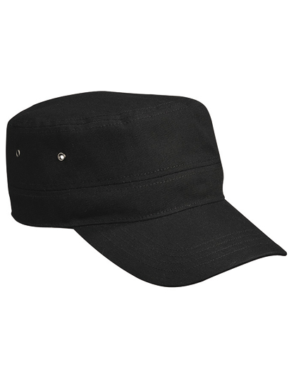 Dětská kšiltovka Myrtle beach Kids´ Military Cap Black Univerzální