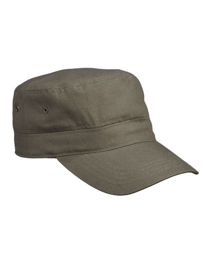 Dětská kšiltovka Myrtle beach Kids´ Military Cap Olive Univerzální