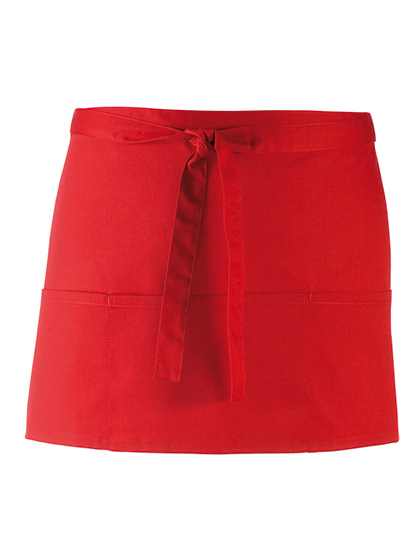 Apron Premier Workwear Colours Collection 3-Pocket Apron Red 60 x 33 cm ...