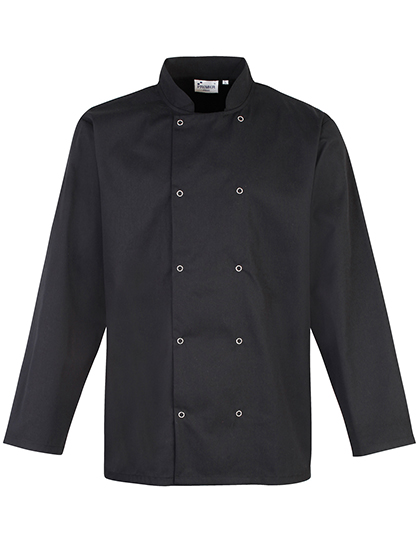 Větrovka Premier Workwear Chef´s Long Sleeve Stud Jacket