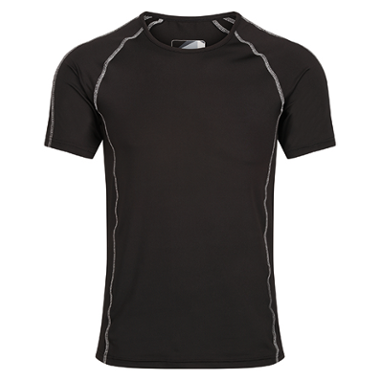 Short sleeve T-Shirt Regatta Professional Pro Short Sleeve Base Layer Top Black