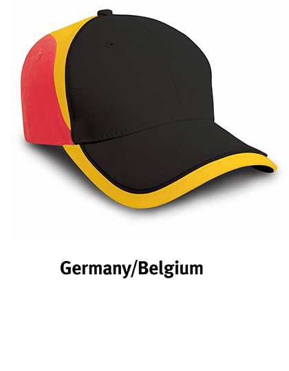 Cap Result Headwear National Cap Germany Black, Red, Yellow One Size