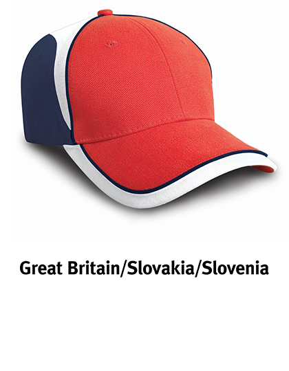 Cap Result Headwear National Cap Great Britain Red, Navy, White One Size