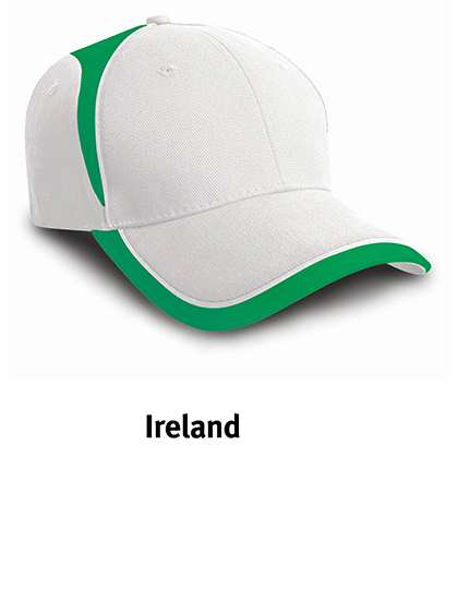 Cap Result Headwear National Cap Ireland White, Jade One Size