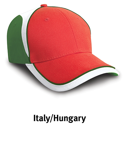 Cap Result Headwear National Cap Italy Red, Green, White One Size