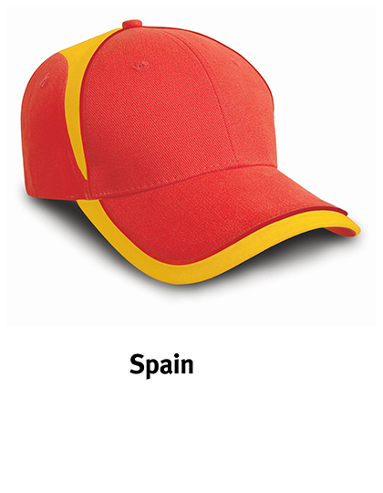 Cap Result Headwear National Cap Spain Red, Yellow One Size